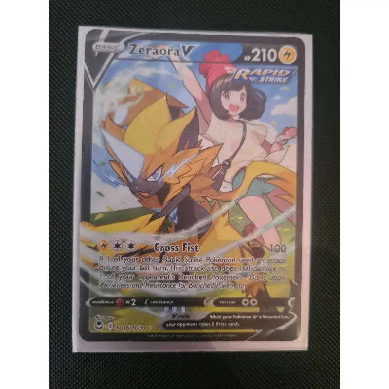 POKEMON Karten -ZeraoraV Rapid Strike TG16/TG30 Silver Tempest - 1