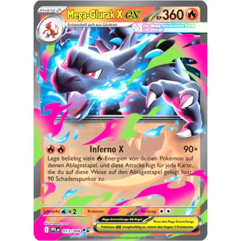Pokemon Mega-Glurak X ex 013/094 kaufen – Fatale Flammen Deutsch - 1
