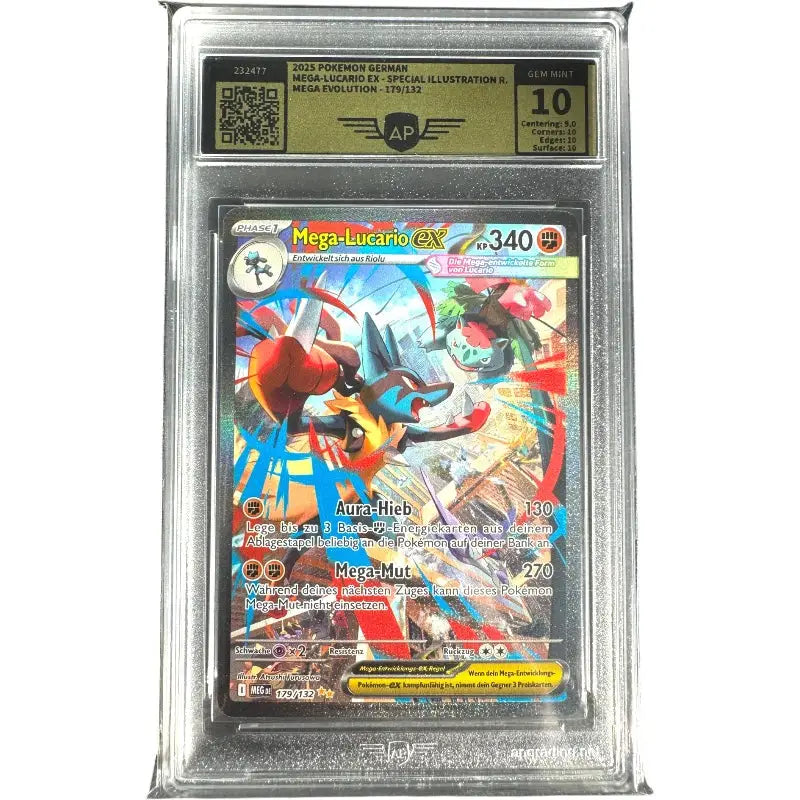 Pokémon Mega Lucario ex 179/132 SIR AP Graded 10 kaufen | Special Illustration Rare - 1