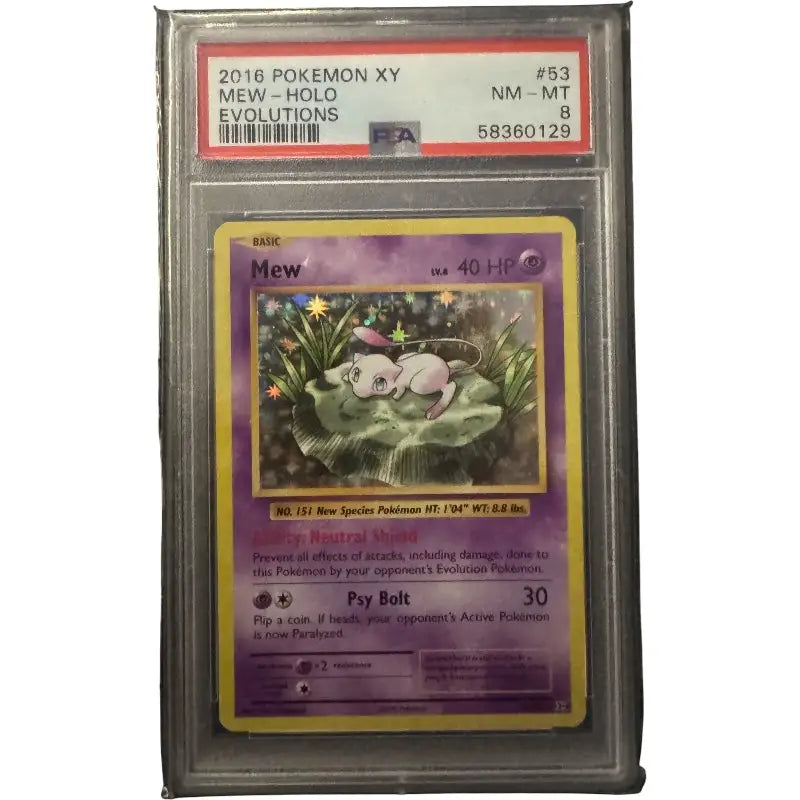 Pokémon Mew PSA 8 XY Evolutions Graded Card kaufen | TradingToys - 1