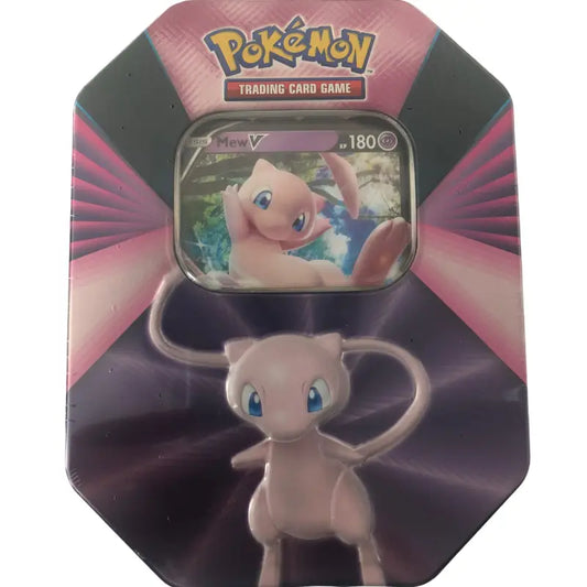 Pokémon - Mew V Tin - Promokarte Deutsch mit 4 Booster Packs - 1