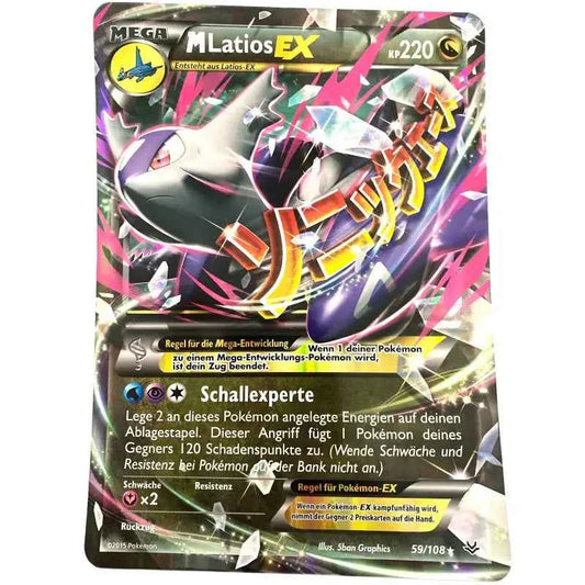 Pokemon Promo Karte Groß Mega MLatios EX - 1