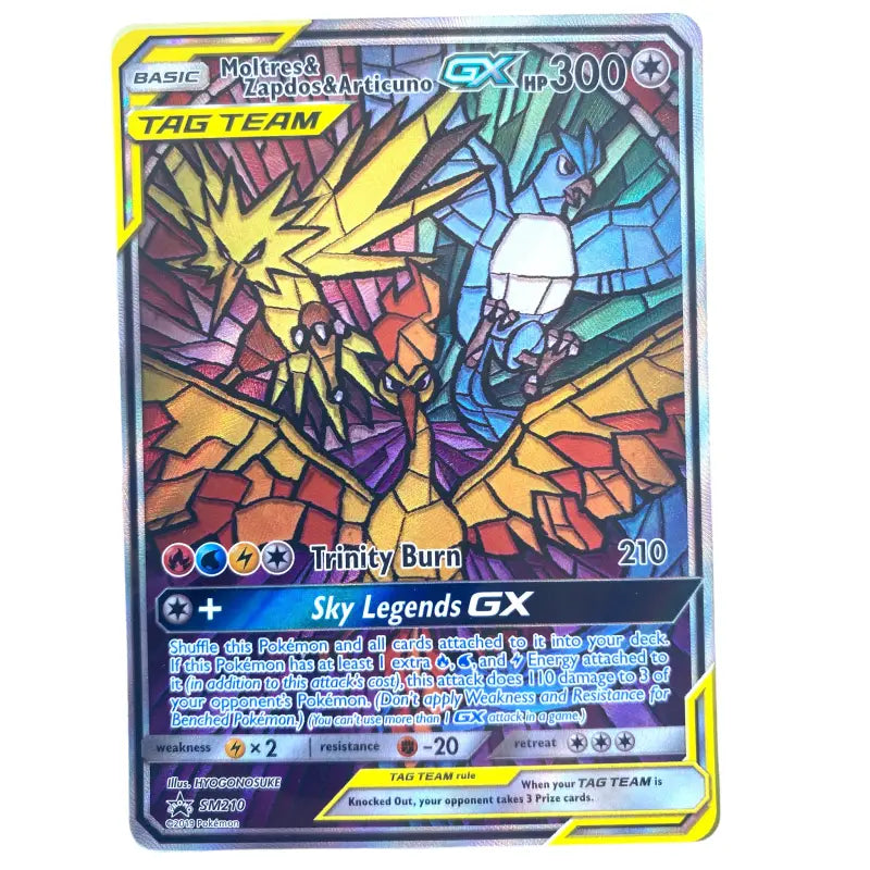 Pokémon Promo Karte Moltres Zapdos Articuno GX - 1