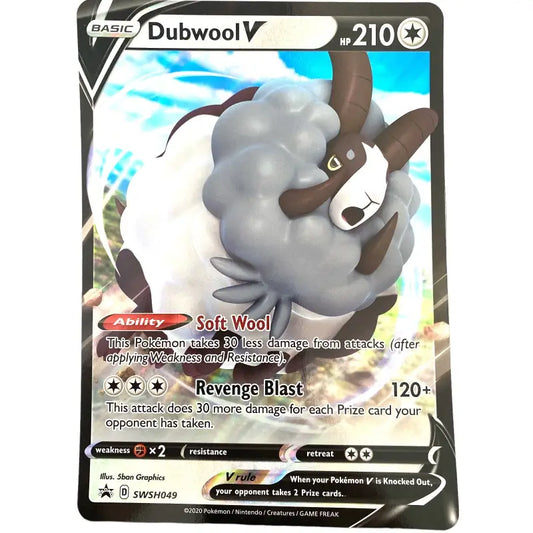 Pokemon Promo XXL Karte Dubwool V SWSH049 Full Art - 1