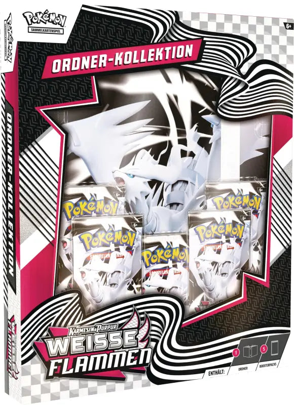 Pokemon Reshiram Ordner-Kollektion kaufen – Weiße Flammen 5 Booster - 1