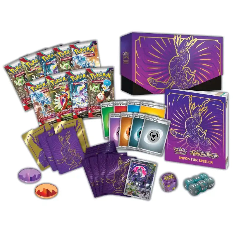 Pokémon-Sammelkartenspiel: Top-Trainer-Box Karmesin & - 2