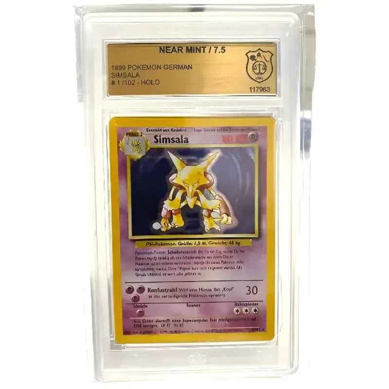 Pokemon Simsala Deutsch GSG 7.5 Rarität 1999 - 1