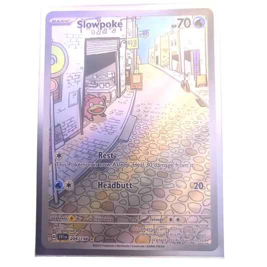 Pokemon Slowpoke Full Art🔥| 204/198 Englisch Karmesin & - 1