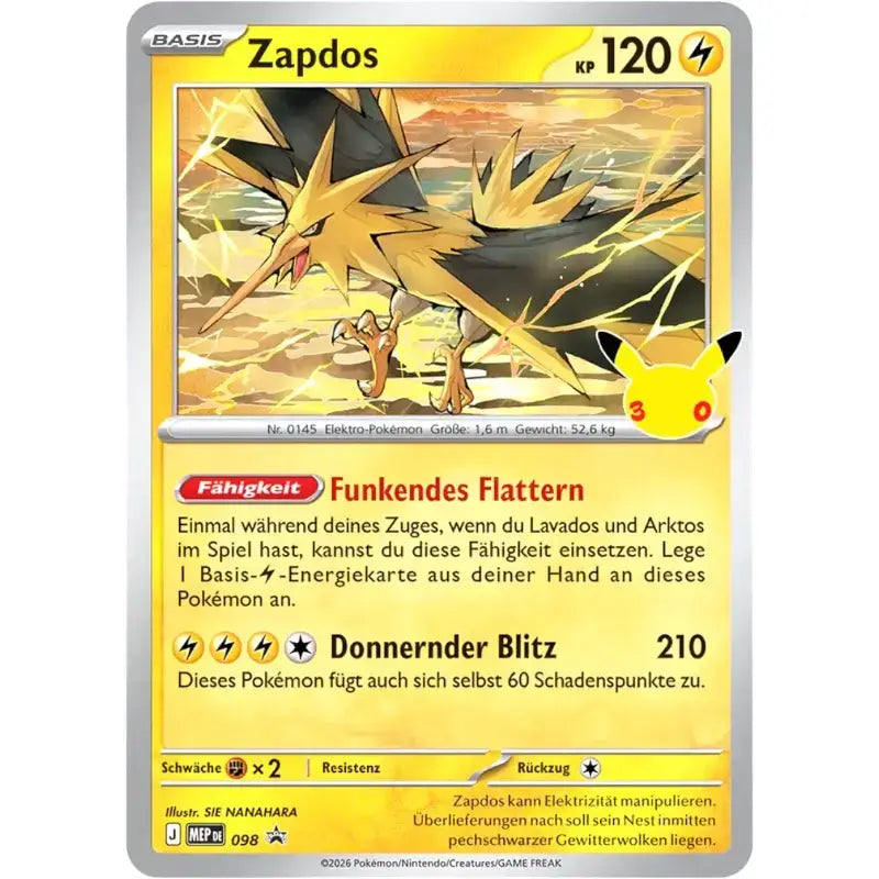 Pokémon TCG Anniversary Poster Collection Set – Legendäre Vögel - 2