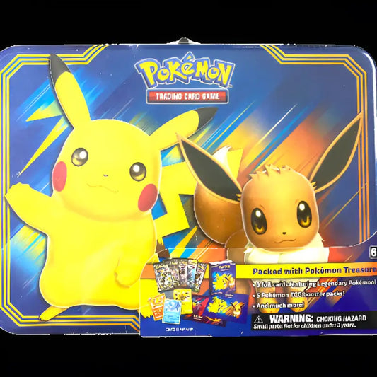 Pokémon TCG Pikachu Treasure Chest 5 Booster Pack Tin - 1