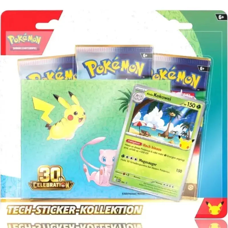 Pokémon 3 Booster Sticker Collection 30 Jahre Jubiläum 2026 kaufen - 1