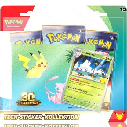 Pokémon 3 Booster Sticker Collection 30 Jahre Jubiläum 2026 kaufen - 1