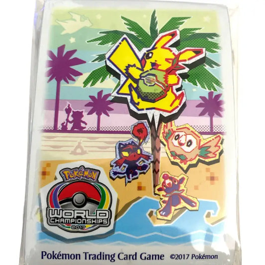 Pokemon Weltmeisterschaft 2017 65x Sleeves Pikachu World - 1