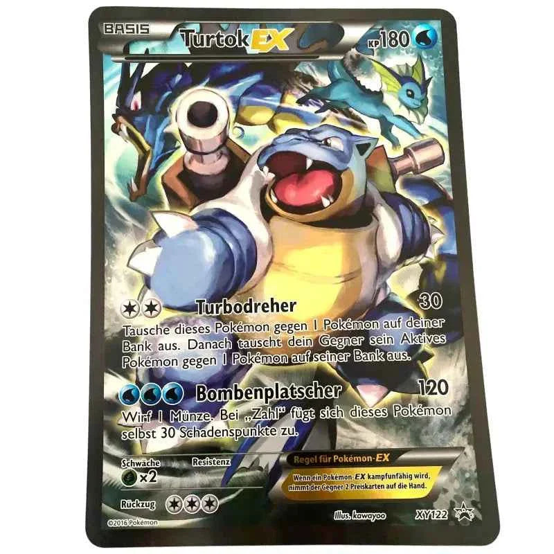 Pokemon XXL Karte Turtok EX XY122 Full Art - 1