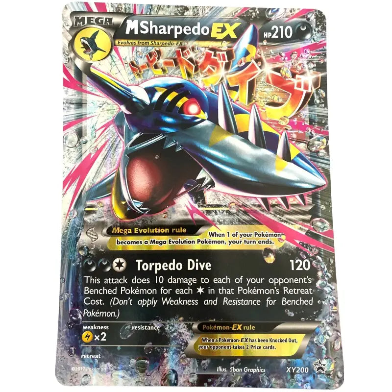 Pokemon XXL Promo Karte Mega Sharpedo Full Art - TradingToys.de 1