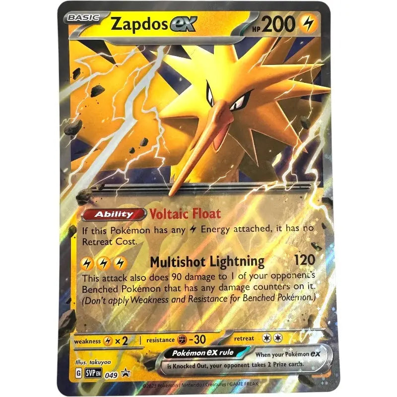 Pokémon Zapdos ex Promo SVPEN049 XXL Karte | Scarlet & Violet kaufen - TradingToys.de 1