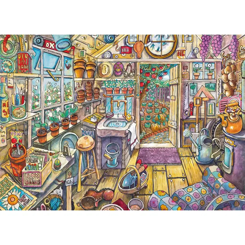Ravensburger 13574 - Gemütlicher Geräteschuppen 300 Teile - 2