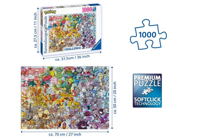 Ravensburger 15166 Pokémon Puzzle 1000 Teile – Alle 150 Gen 1 - 3