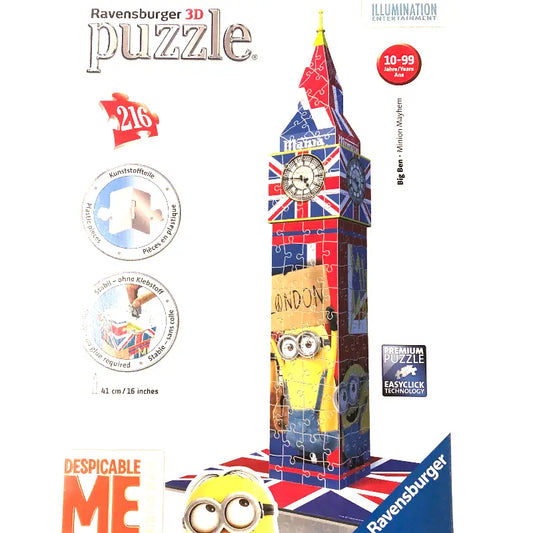 Ravensburger 3D Puzzle 12589 - Big Ben Minions Edition - 1