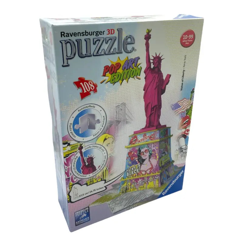 Ravensburger 3D Puzzle 12597 Freiheitsstatue Pop Art - 1