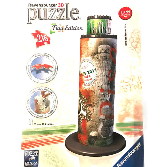 Ravensburger 3D Puzzle 12851 - Der Turm von Pisa Flag - 1