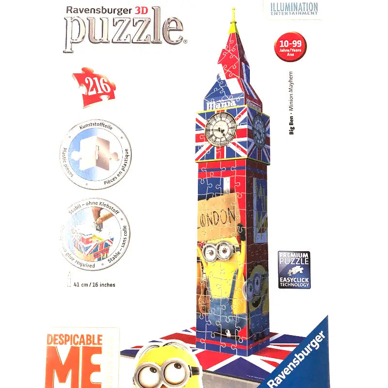 Ravensburger 3D Puzzle 12589 - Big Ben Minions Edition - 1