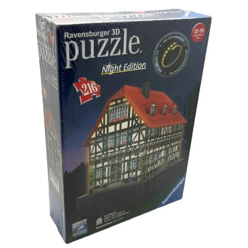 Ravensburger 3D Puzzle Fachwerkhaus Night Edition - 1