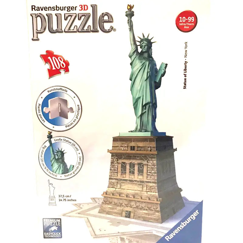 Ravensburger 3D Puzzle Freiheitsstatue 108 Teile - TradingToys.de 1