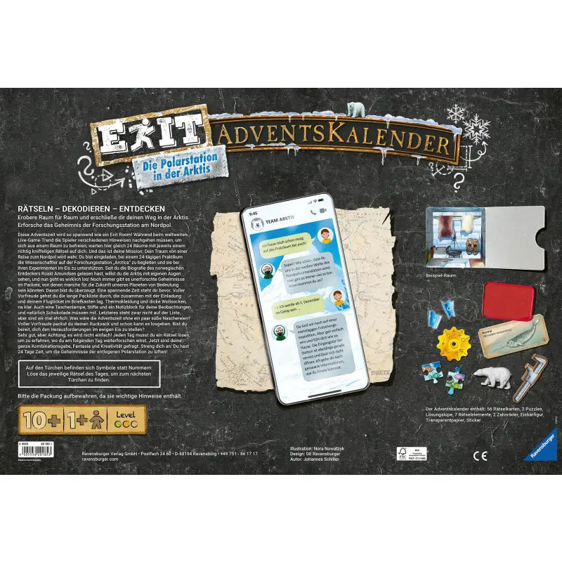 Ravensburger Exit Adventskalender ’Die Polarstation in der Arktis’ - 25 Rätsel - 2