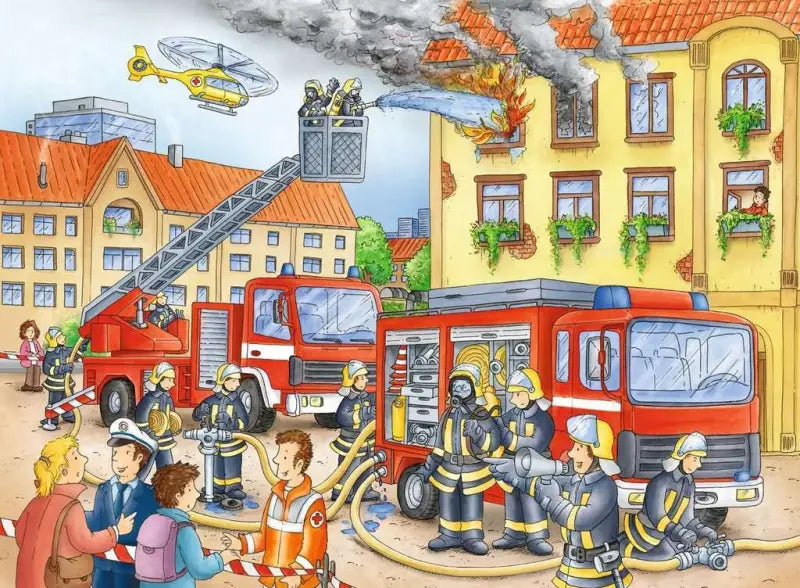 Ravensburger Kinderpuzzle Feuerwehr 100 Teile XXL - TradingToys.de 2