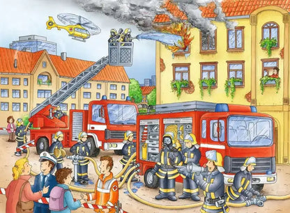 Ravensburger Kinderpuzzle Feuerwehr 100 Teile XXL - TradingToys.de 2