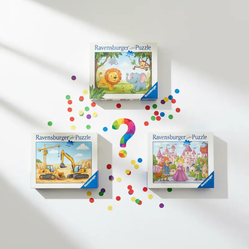 Ravensburger Kinderpuzzle Mystery Box – 3 Puzzle für Kinder | TradingToys - 1