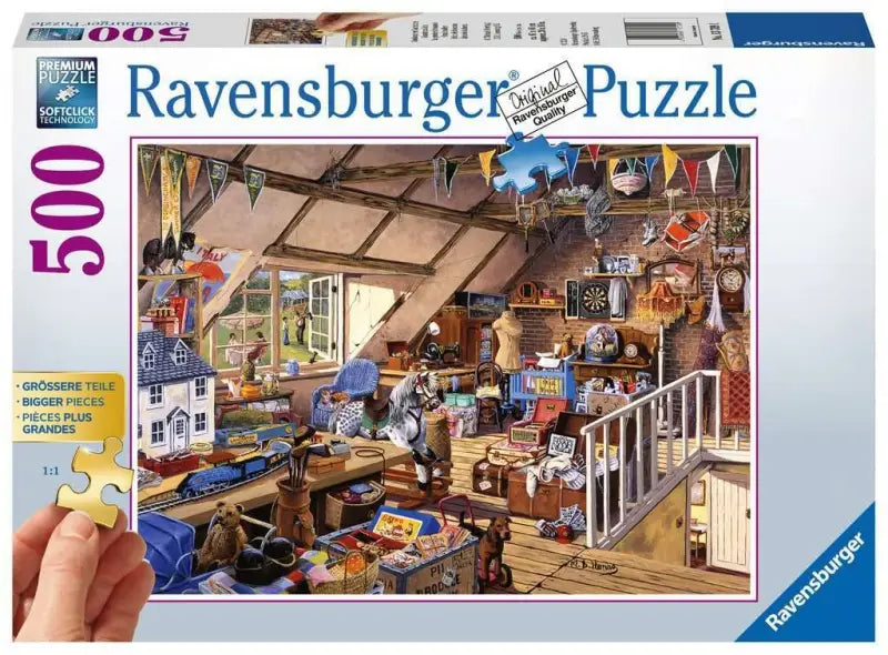 Ravensburger Puzzle Großmutters Dachboden 500 - 1