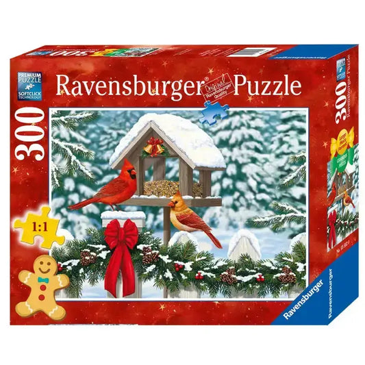 Ravensburger Puzzle Weihnachten Cardinals at Christmas 300 Teile. - 1