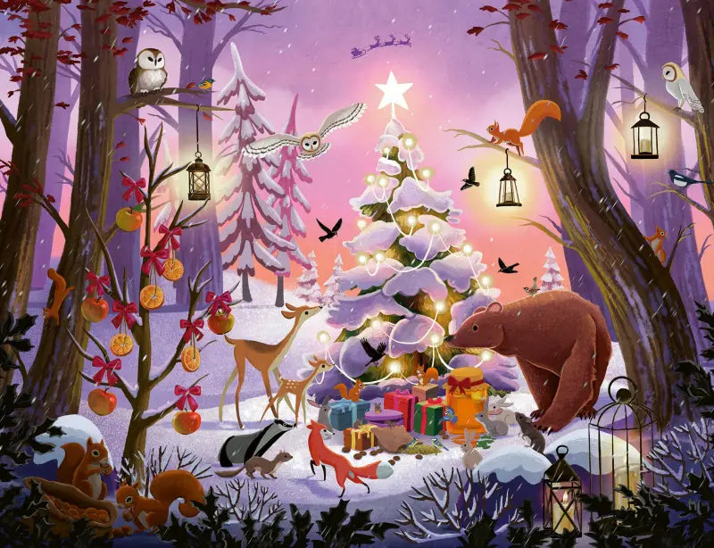 Ravensburger Puzzle Weihnachten im Wald - 1