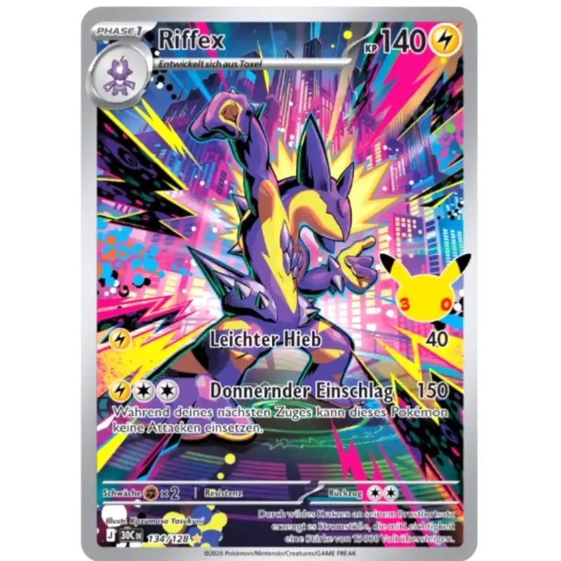 Riffex Pokémon Sammelkartenspiel 30 Jahre kaufen - 1