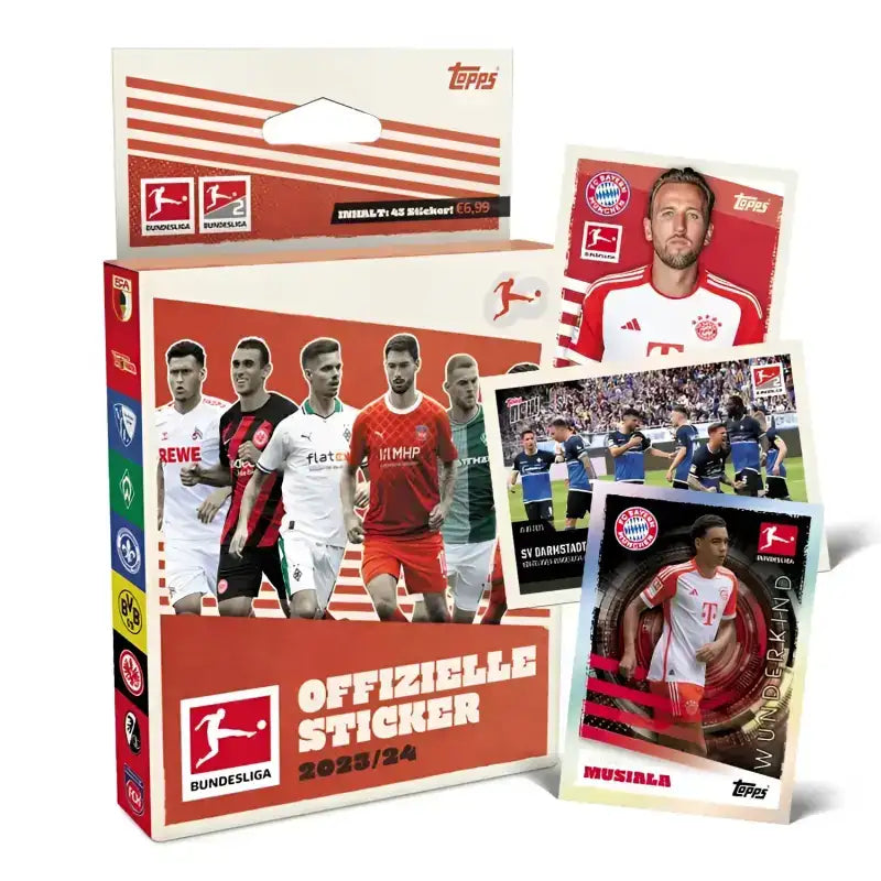 Topps Bundesliga Stickers 23/24 - Eco Pack - enthält 45 - 1