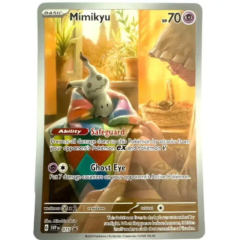 Sammelkartenspiel Pokemon Karte Mimikyu Promo SVPEN075 - 1