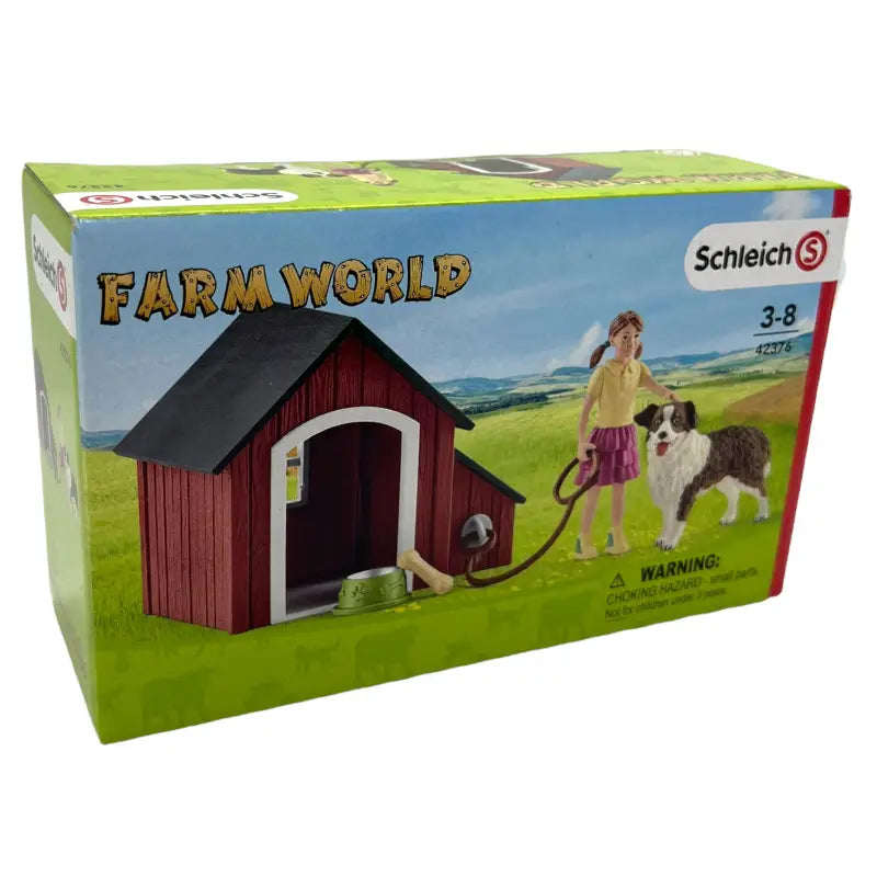 Schleich 42376 Farm World Hundehütte Hund und Frauchen - 1