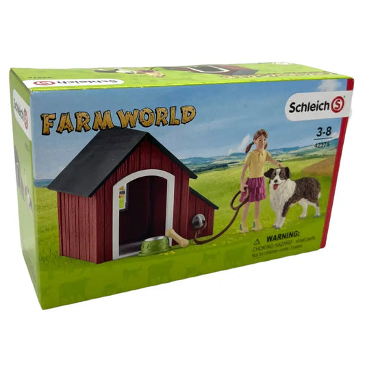Schleich 42376 Farm World Hundehütte Hund und Frauchen - 1