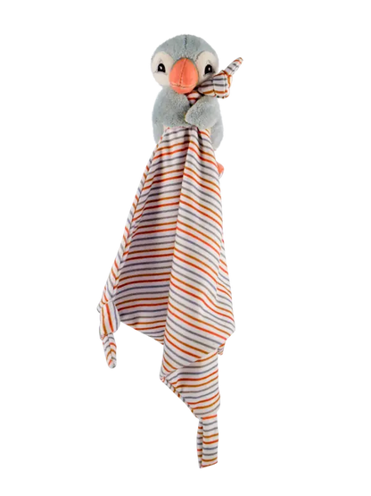 Schnuffeltuch-Baby Schmusetuch erster Papageientaucher blau - 2