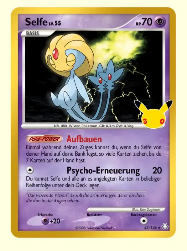 Selfe LV.55 43/146 – Pokémon 30 Jahre Karte - 1