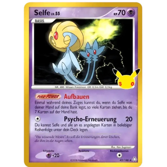 Selfe LV.55 43/146 – Pokémon 30 Jahre Karte - 1