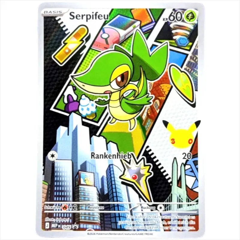 Serpifeu MEP DE 049 Blackstar Promo 30 Jahre Pokémon kaufen - 1