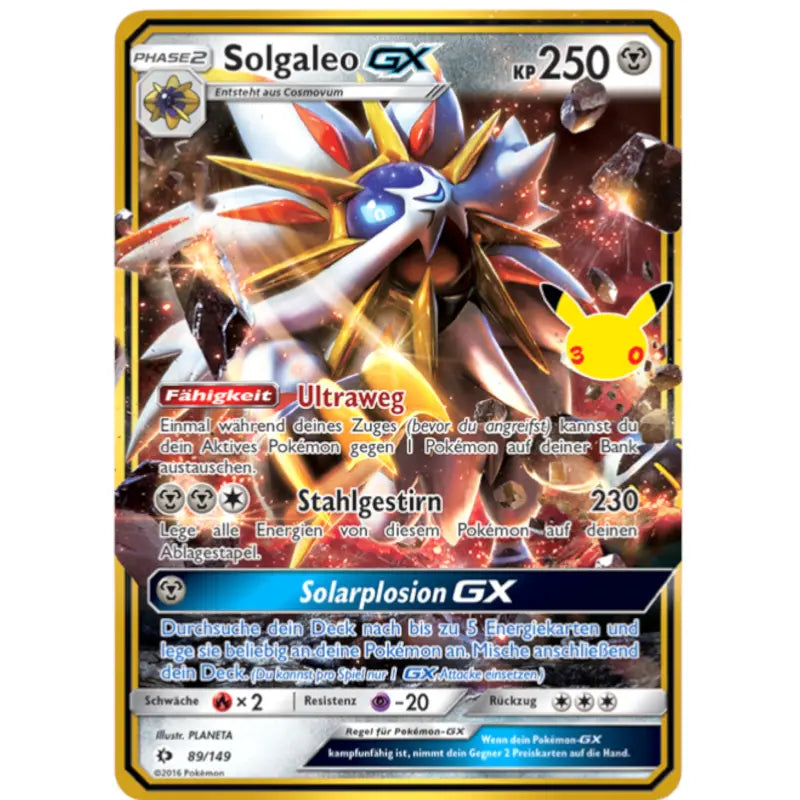 Solgaleo GX 89/149 | Pokémon 30 Jahre Sammelkartenspiel - 1