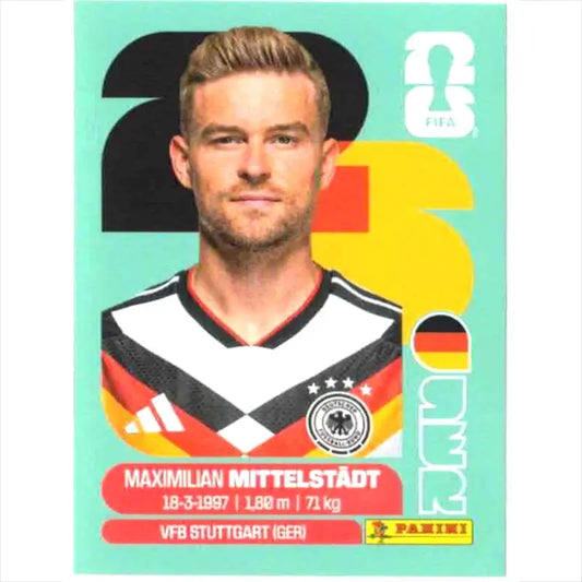 Maximilian Mittelstädt Panini Sticker WM 2026 – GER 9 Nr. 337 kaufen - 1