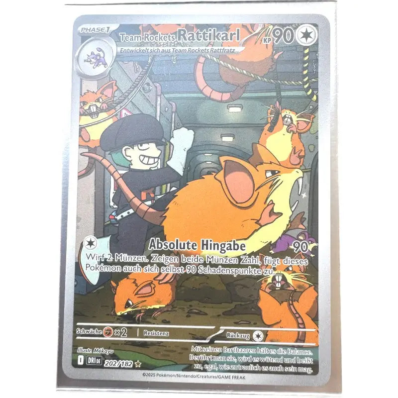 Team Rockets Rattikarl 202/182 Ewige Rivalen Pokemon Karte 1