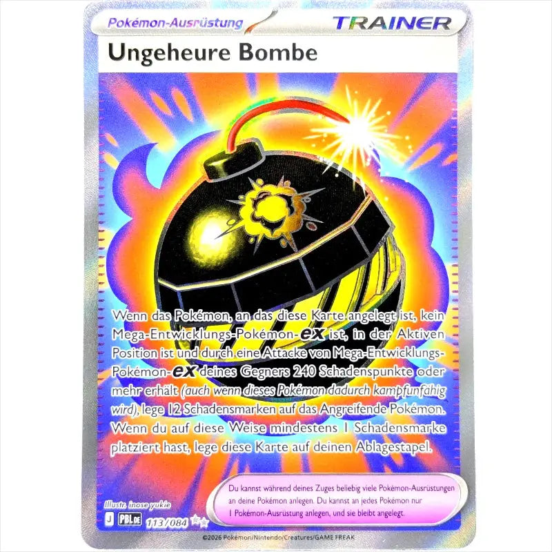 Ungeheure Bombe PBL DE 113/084 Pokémon Dunkelnacht kaufen – SIR - 1