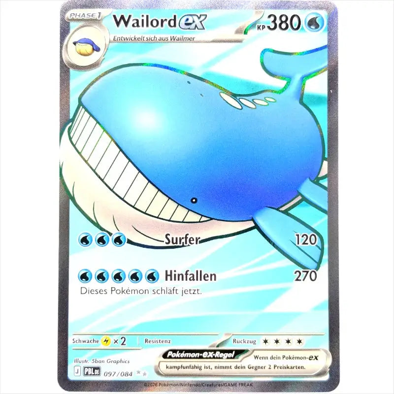 Wailord ex PBL DE 097/084 Pokémon Dunkelnacht kaufen – 380 KP SIR - 1