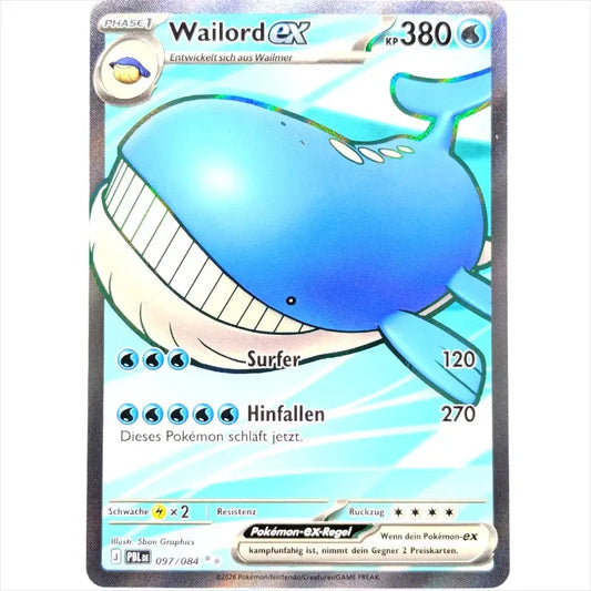 Wailord ex PBL DE 097/084 Pokémon Dunkelnacht kaufen – 380 KP SIR - 1